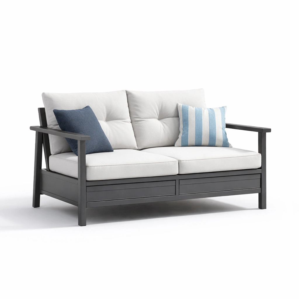 Gartenmoebel Set Holz mit Tisch