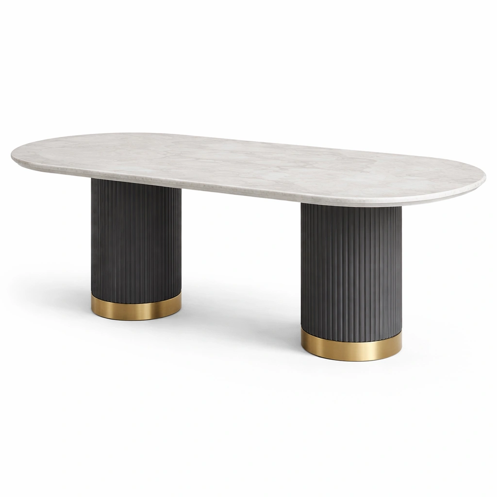 Esstisch Marmoroptik modern