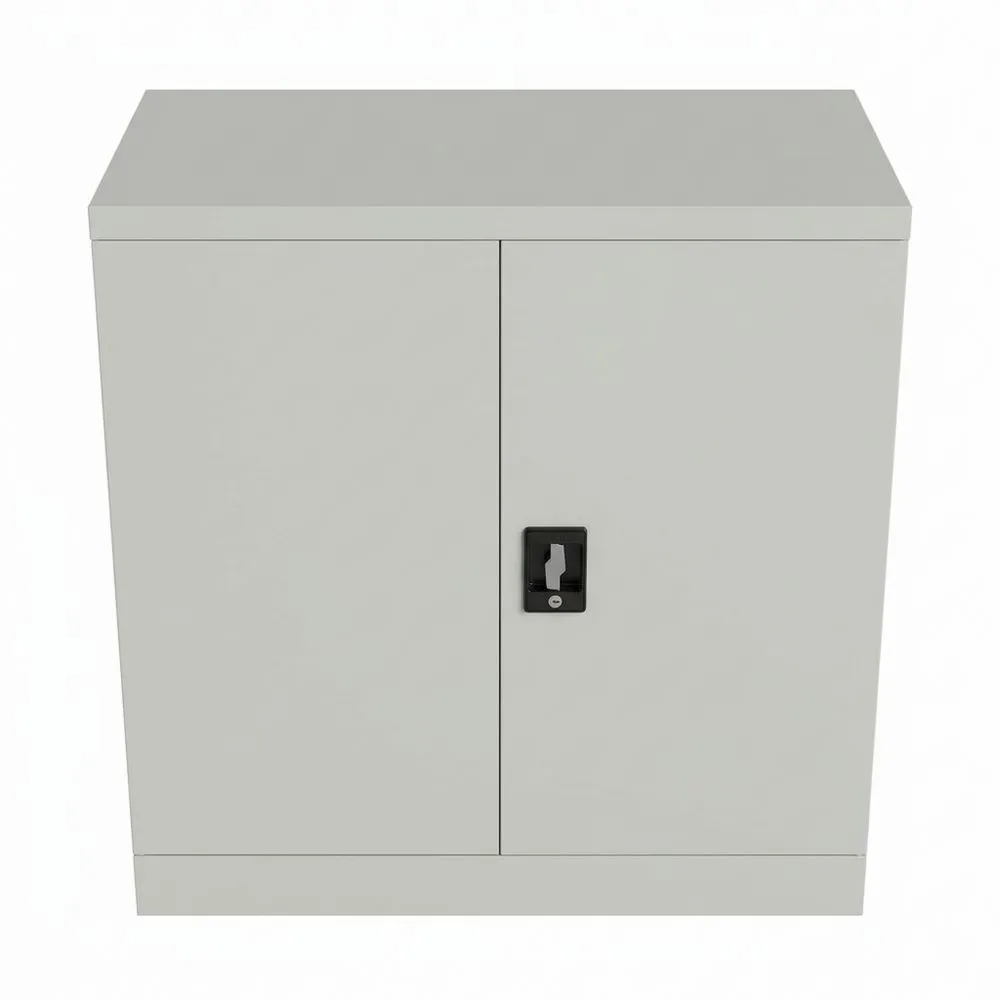 Armario de Almacenamiento de Oficina de Acero, Gris, 900mm de Altura