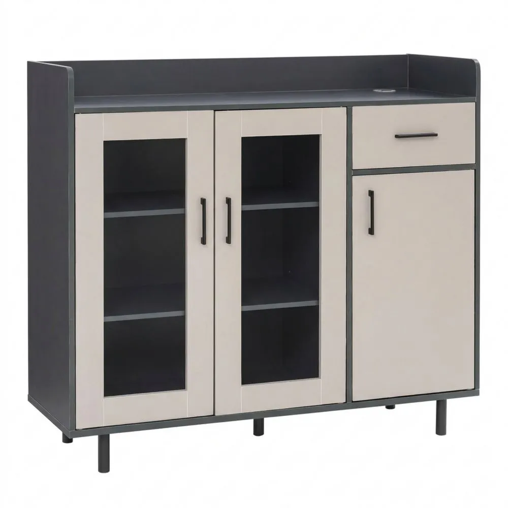 Armario de Almacenamiento para Cocina y Comedor, 100 x 34 x 92 cm