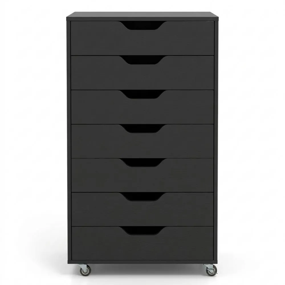 Armario Móvil con 7 Cajones y Ruedas Bloqueables