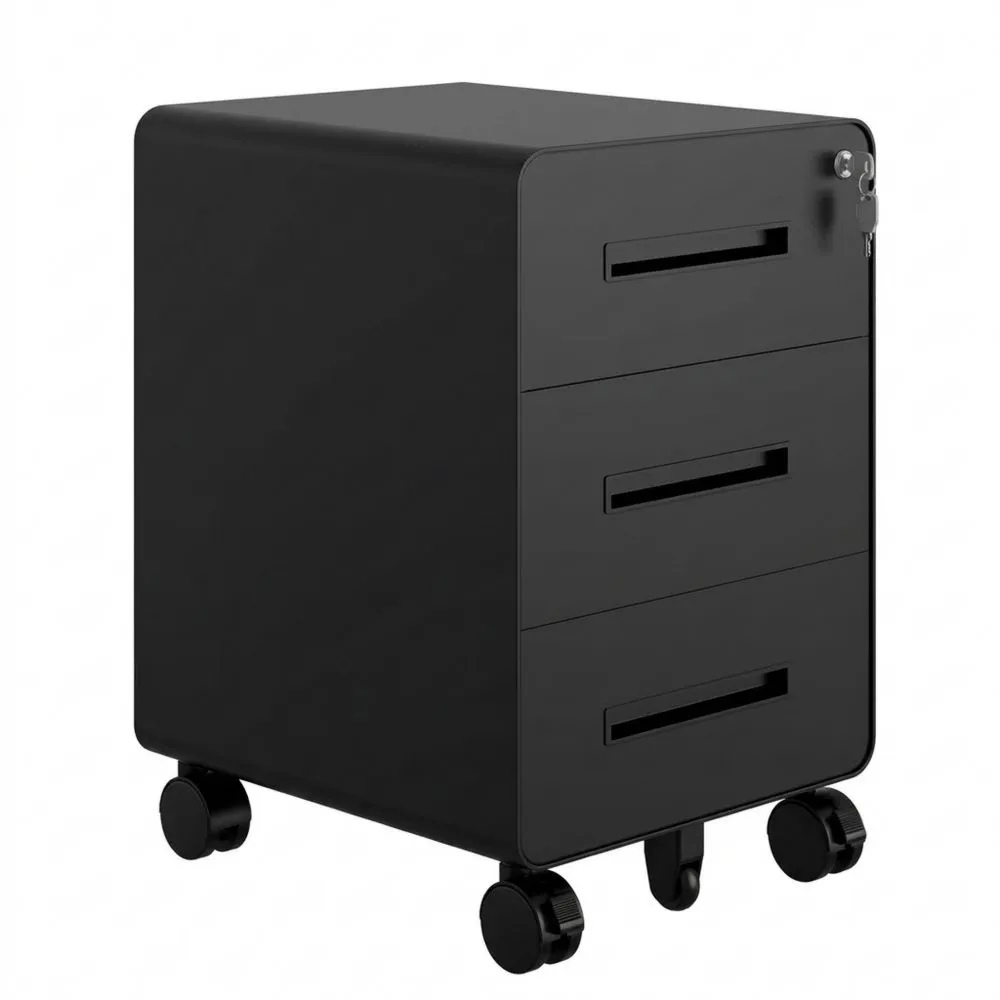 Cajonera de 3 Cajones con Ruedas para Oficina 500 x 400 x 500 mm