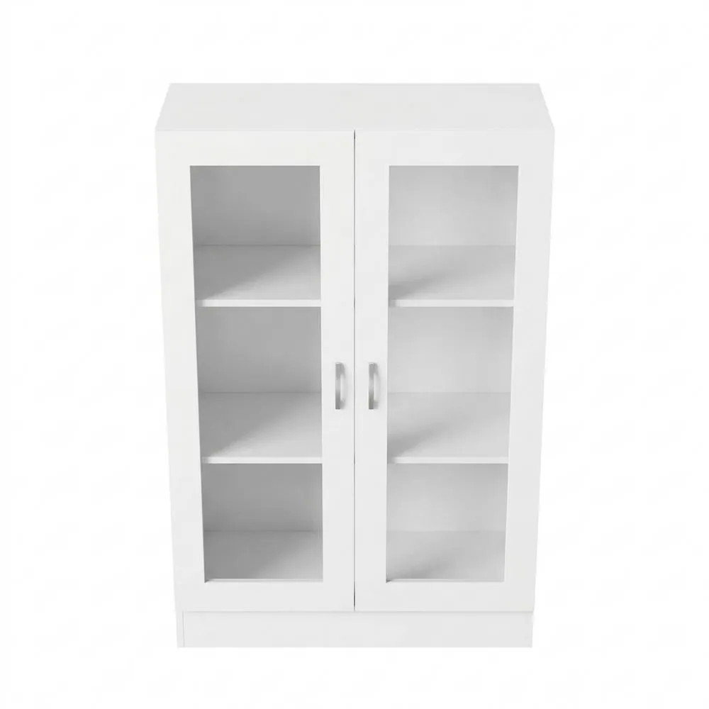 Vitrina Blanca para Sala u Oficina con 3 Compartimentos