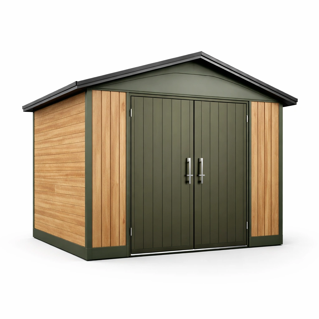 Gartenhaus stahl holz 200x150x210 cm-NESTKORA