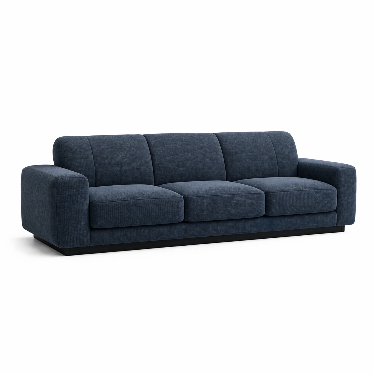 Sofa blau stoff 220x95x85 cm-FURNLUMO