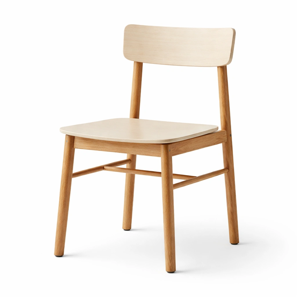 Esszimmerstuhl eiche und schichtholz natur-HOMLUMO