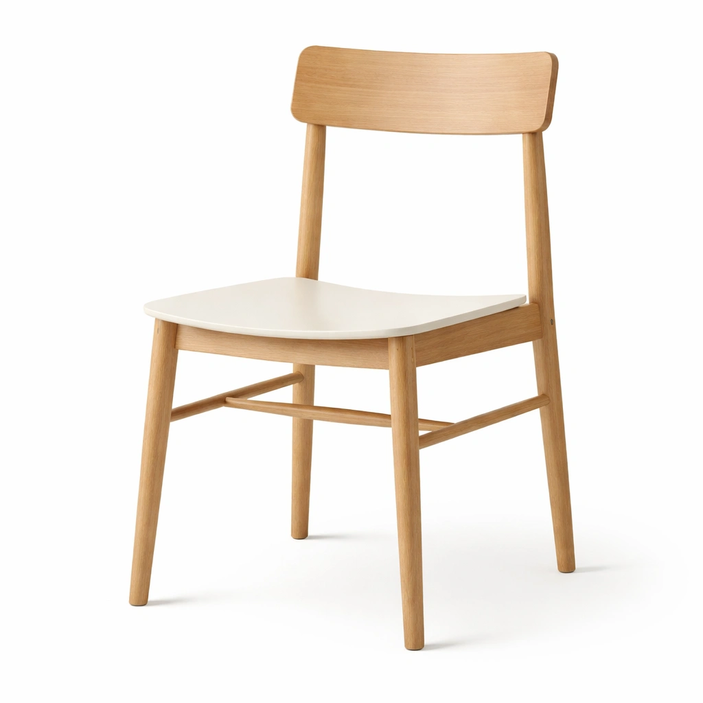 Esszimmerstuhl eichenholz mit mdf sitz-HOMLUMO