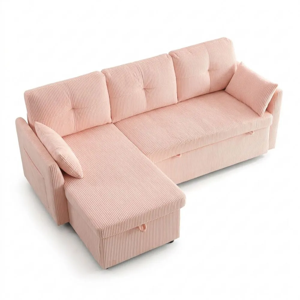 Sofá Cama Multifuncional con Almacenamiento y Cama Nido Convertibles