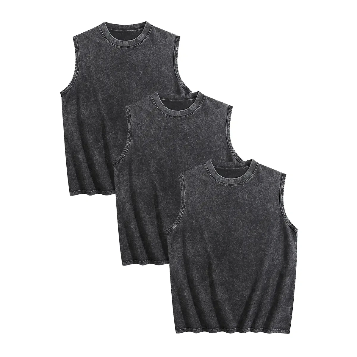 3-Pack Multi-color Washed Tank Tops