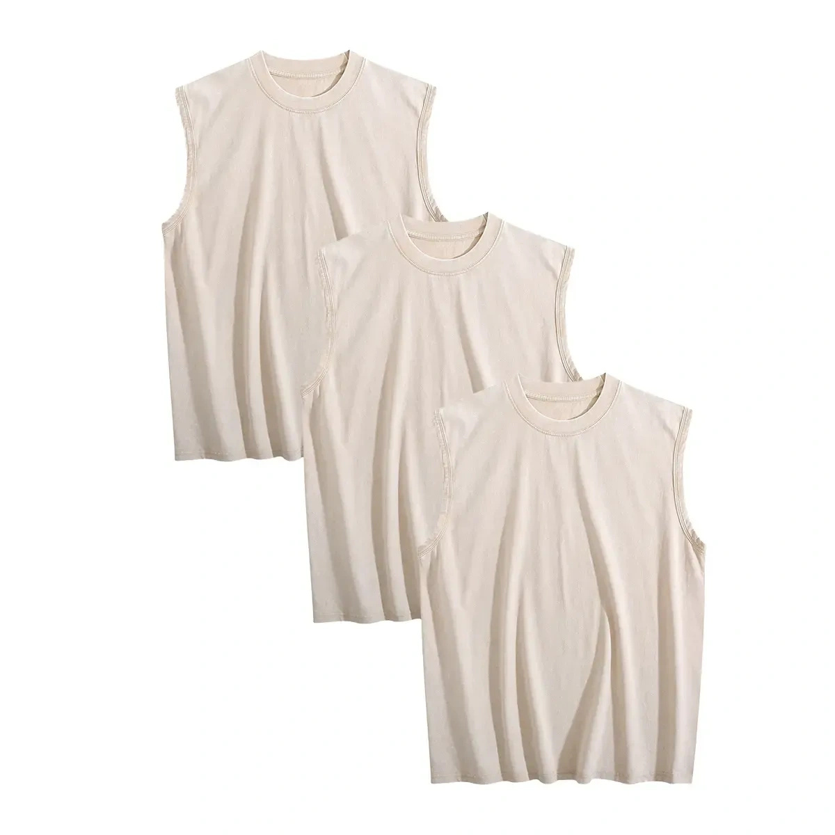 3-Pack Multi-color Washed Tank Tops