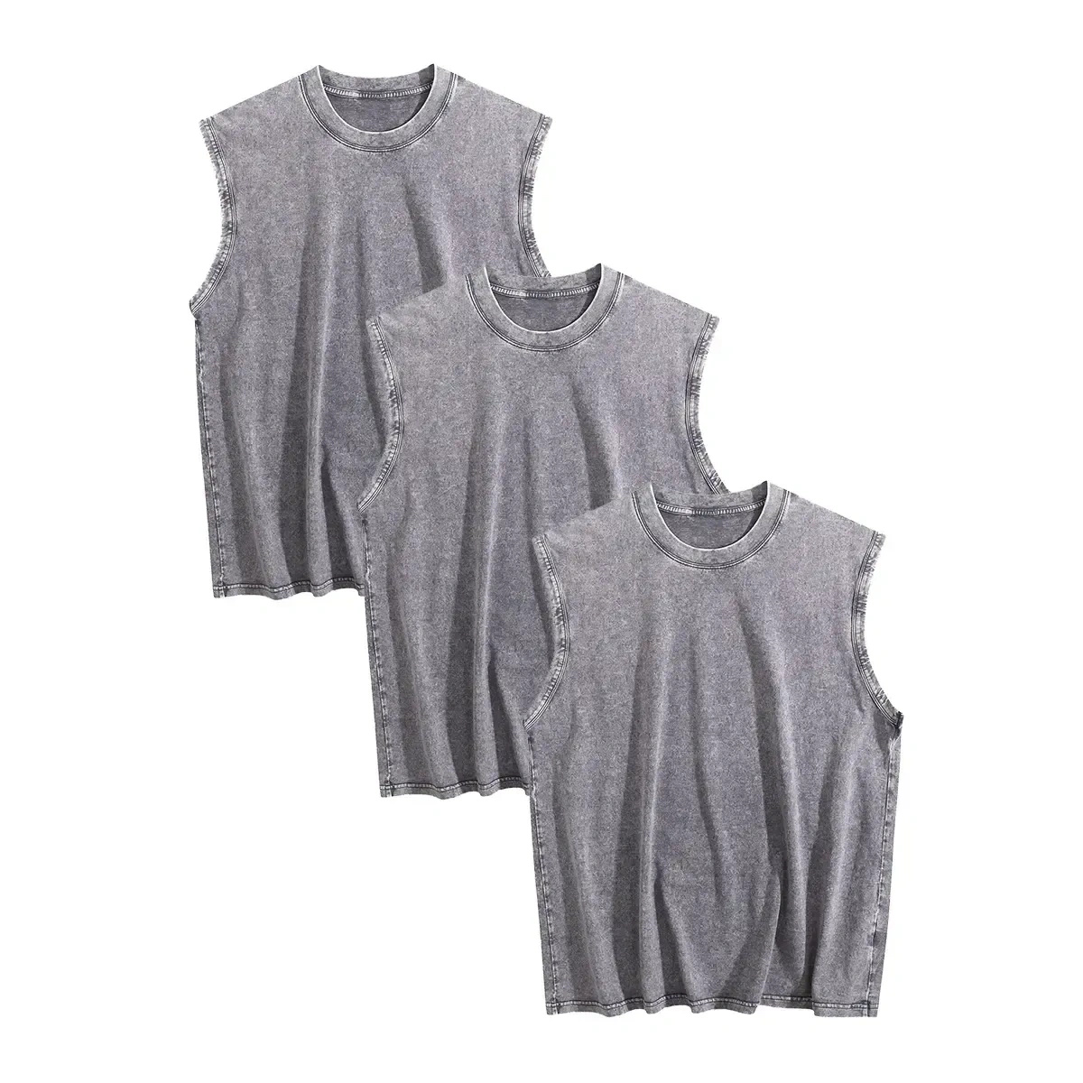 3-Pack Multi-color Washed Tank Tops