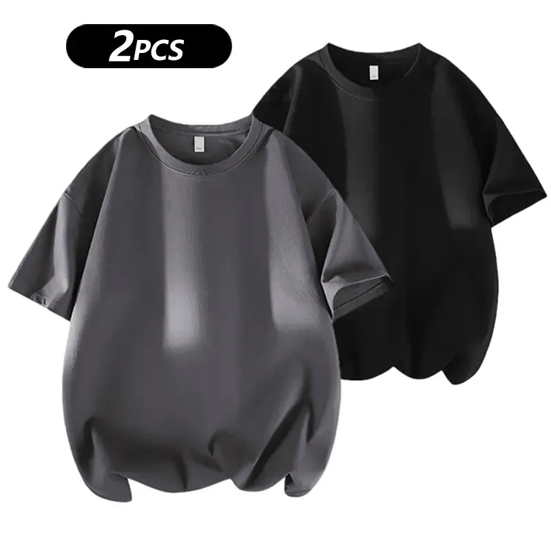 2 Basic Cotton Short Sleeve T-Shirts