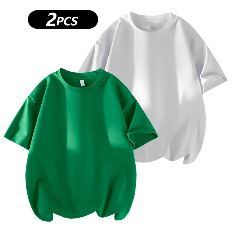 2 Basic Cotton Short Sleeve T-Shirts