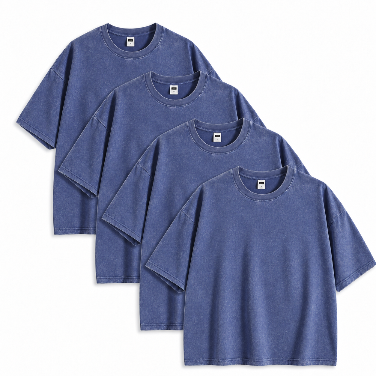 4‑Pack Washed Oversized Cotton T‑Shirts