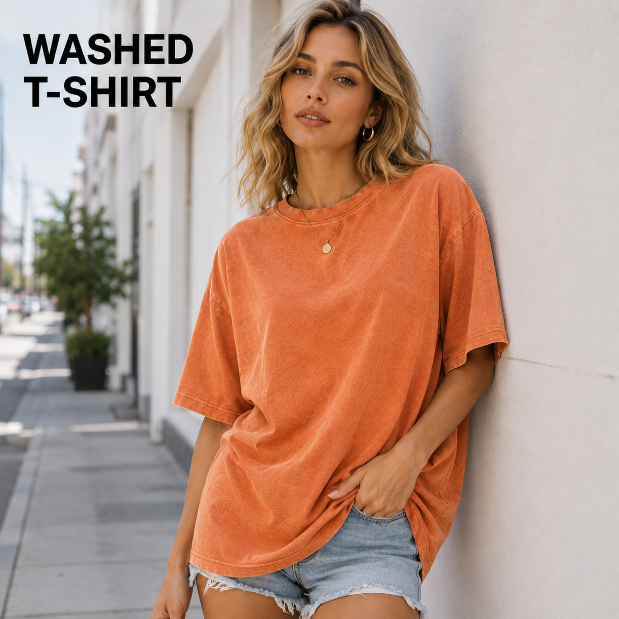 4‑Pack Washed Oversized Cotton T‑Shirts