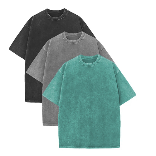 3‑Pack Washed Oversized Cotton T‑Shirts