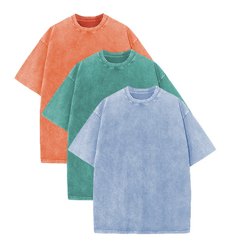 3‑Pack Washed Oversized Cotton T‑Shirts