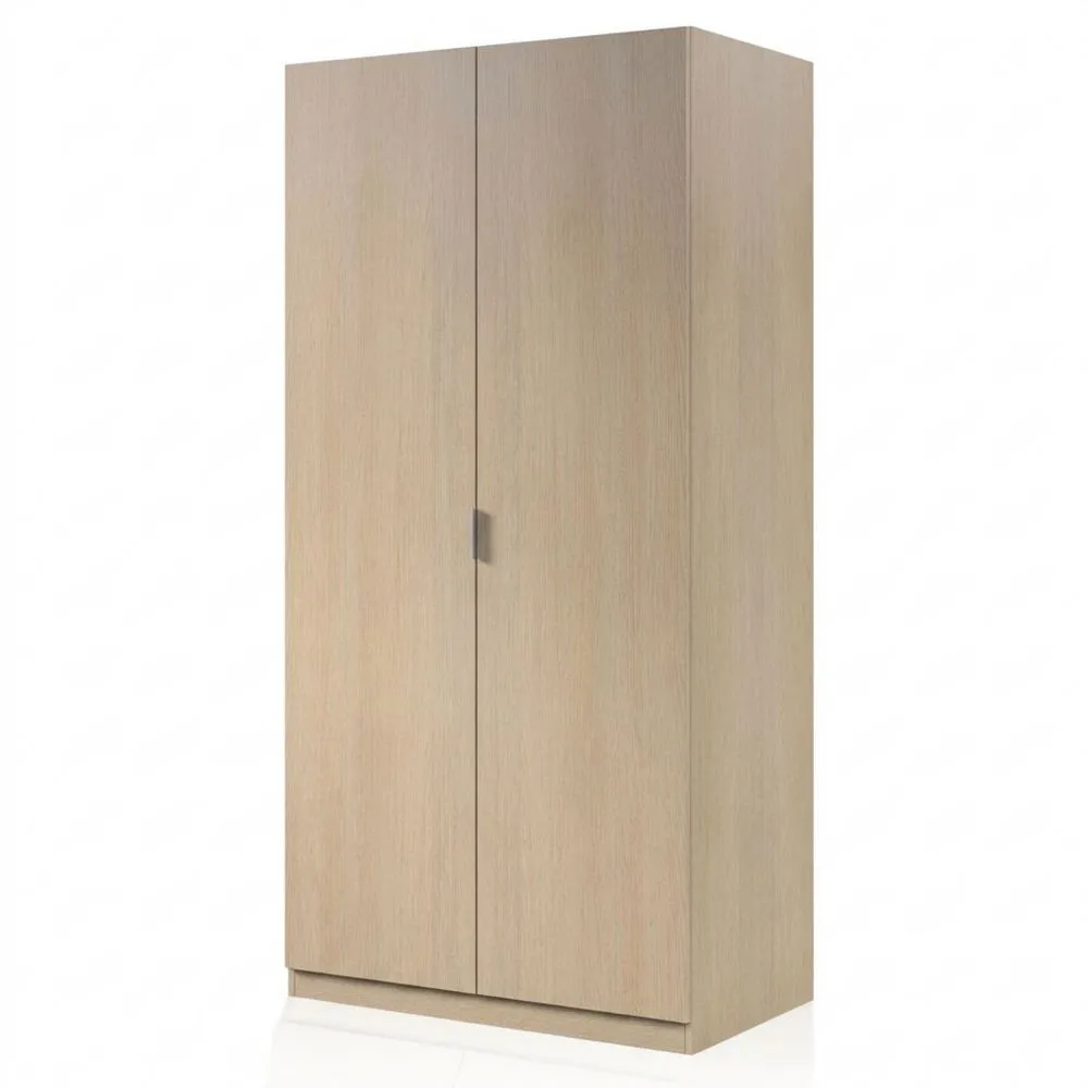 Armario de 2 puertas para dormitorio de roble