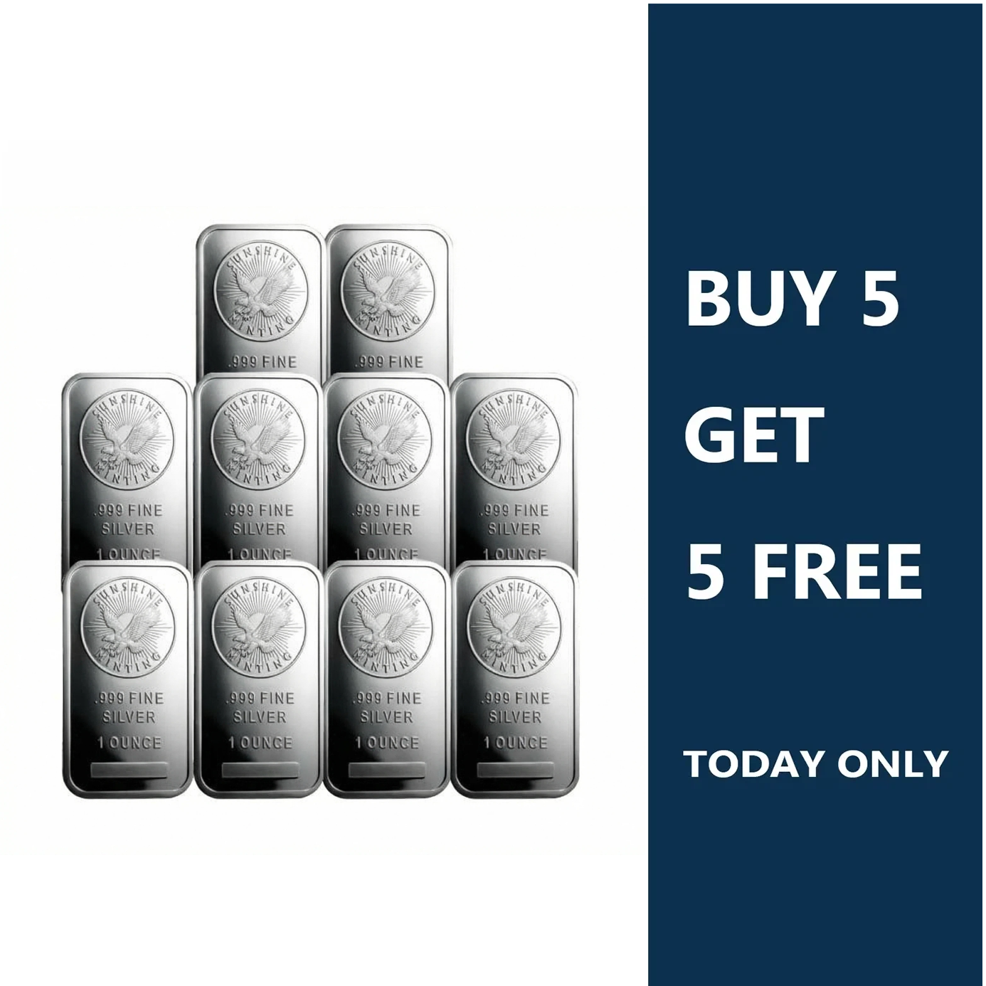 Last Day 60% OFF🔥1 oz Sunshine Minting Silver Bar