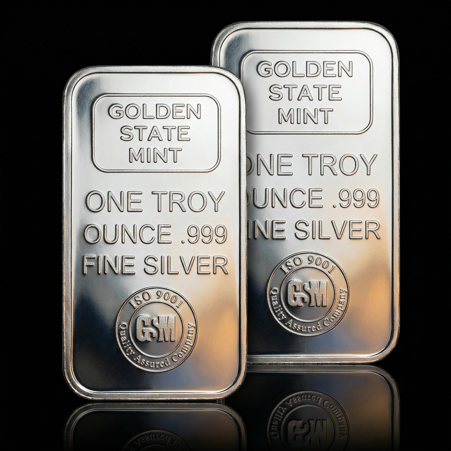 1oz .999 Fine Silver Bar Combo - APMEX + Golden State Mint