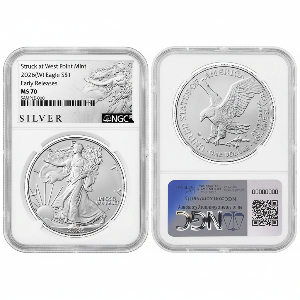 2026 1oz American Silver Eagle NGC MS70
