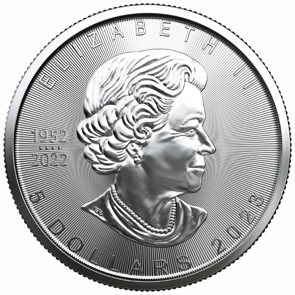 🍁1 oz Canadian Silver Maple Leaf Coin (BU)