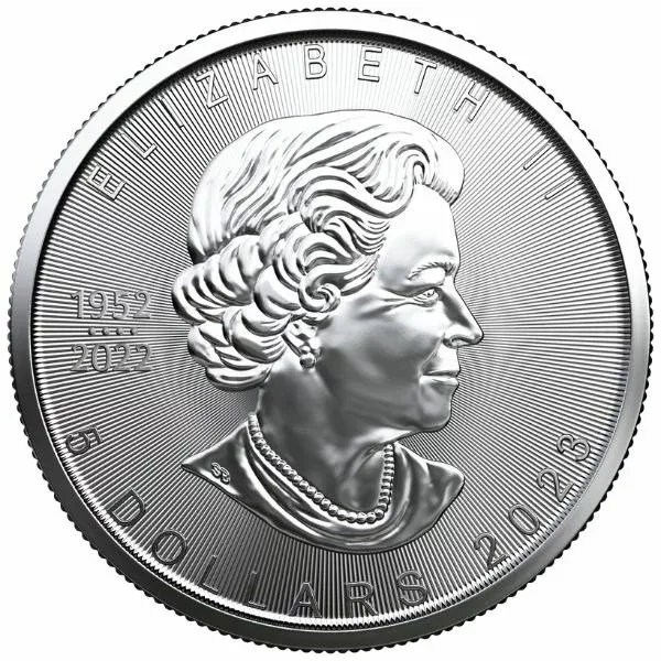 🍁1 oz Canadian Silver Maple Leaf Coin (BU)