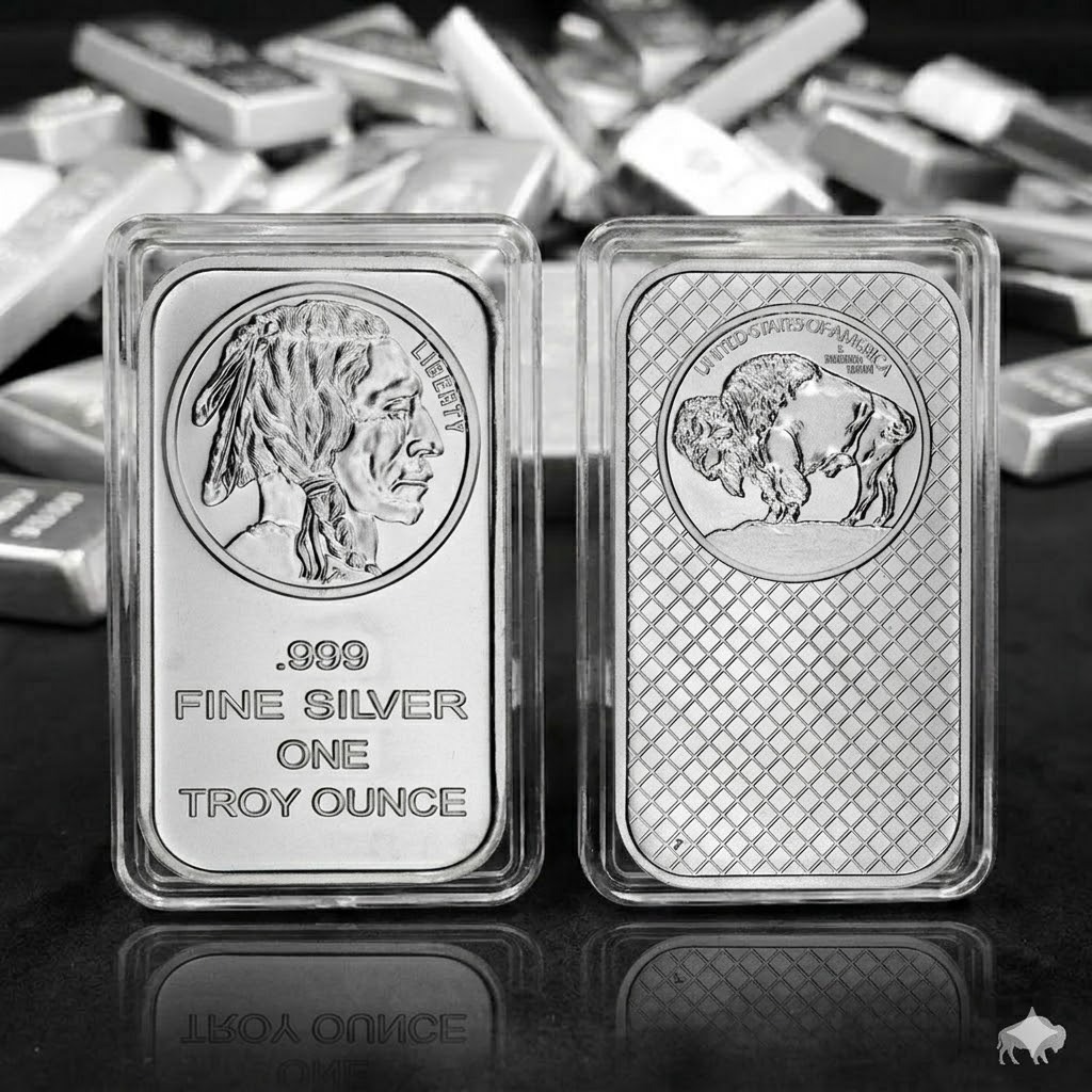 🔥Last Day Promotion 60% OFF🔥1 Troy oz Buffalo .999 Fine Silver Bar Sealed