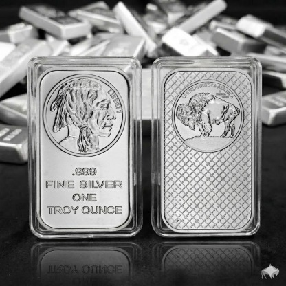 🔥Last Day Promotion 60% OFF🔥1 Troy oz Buffalo .999 Fine Silver Bar Sealed