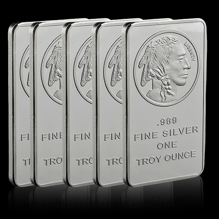 🔥Last Day Promotion 70% OFF🔥Buffalo Silver Bar | Silvertowne Mint 999 Silver Bar