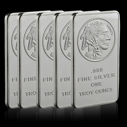 🔥Last Day Promotion 70% OFF🔥Buffalo Silver Bar | Silvertowne Mint 999 Silver Bar