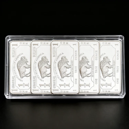 Buffalo Commemorative Silver Bar - 1 oz One Troy Ounce .999 Fine German Silver Bar