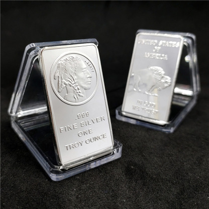 🔥Last Day Promotion 70% OFF🔥Buffalo Silver Bar | Silvertowne Mint 999 Silver Bar