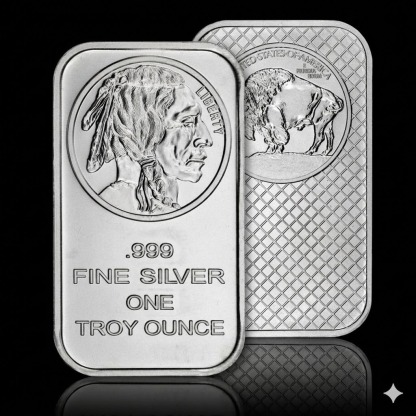 🔥Last Day Promotion 60% OFF🔥1 Troy oz Buffalo .999 Fine Silver Bar Sealed