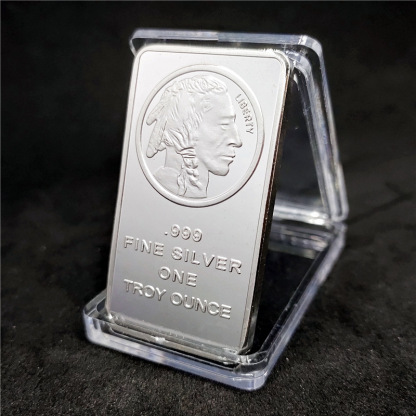 🔥Last Day Promotion 70% OFF🔥Buffalo Silver Bar | Silvertowne Mint 999 Silver Bar