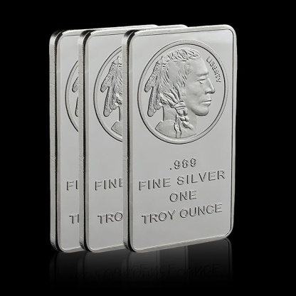 🔥Last Day Promotion 70% OFF🔥Buffalo Silver Bar | Silvertowne Mint 999 Silver Bar
