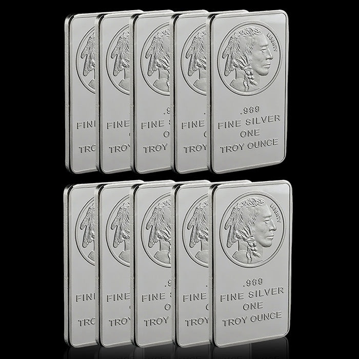 🔥Last Day Promotion 70% OFF🔥Buffalo Silver Bar | Silvertowne Mint 999 Silver Bar