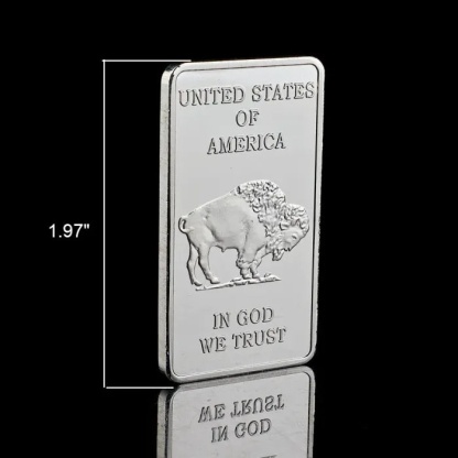 🔥Last Day Promotion 70% OFF🔥Buffalo Silver Bar | Silvertowne Mint 999 Silver Bar