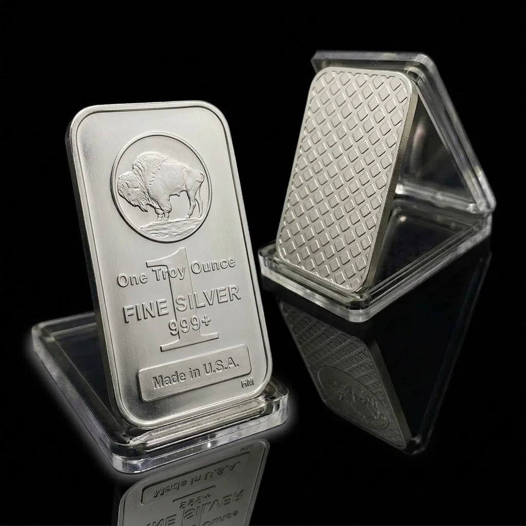 Last Day 60% OFF🔥Highland Mint 1 Oz Silver .999 Pure Silver BUFFALO Bar