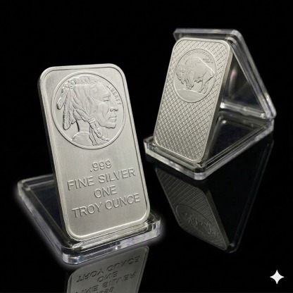 🔥Last Day Promotion 60% OFF🔥1 Troy oz Buffalo .999 Fine Silver Bar Sealed
