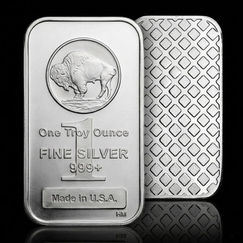 Last Day 60% OFF🔥Highland Mint 1 Oz Silver .999 Pure Silver BUFFALO Bar