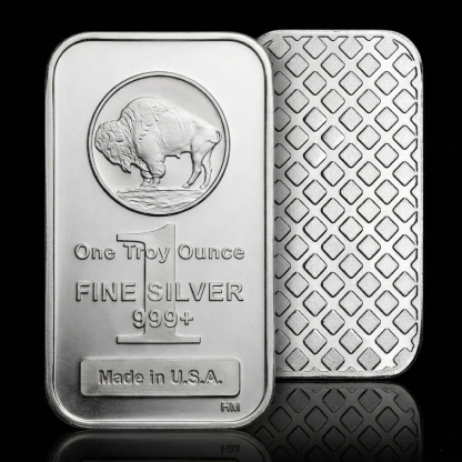 Last Day 60% OFF🔥Highland Mint 1 Oz Silver .999 Pure Silver BUFFALO Bar