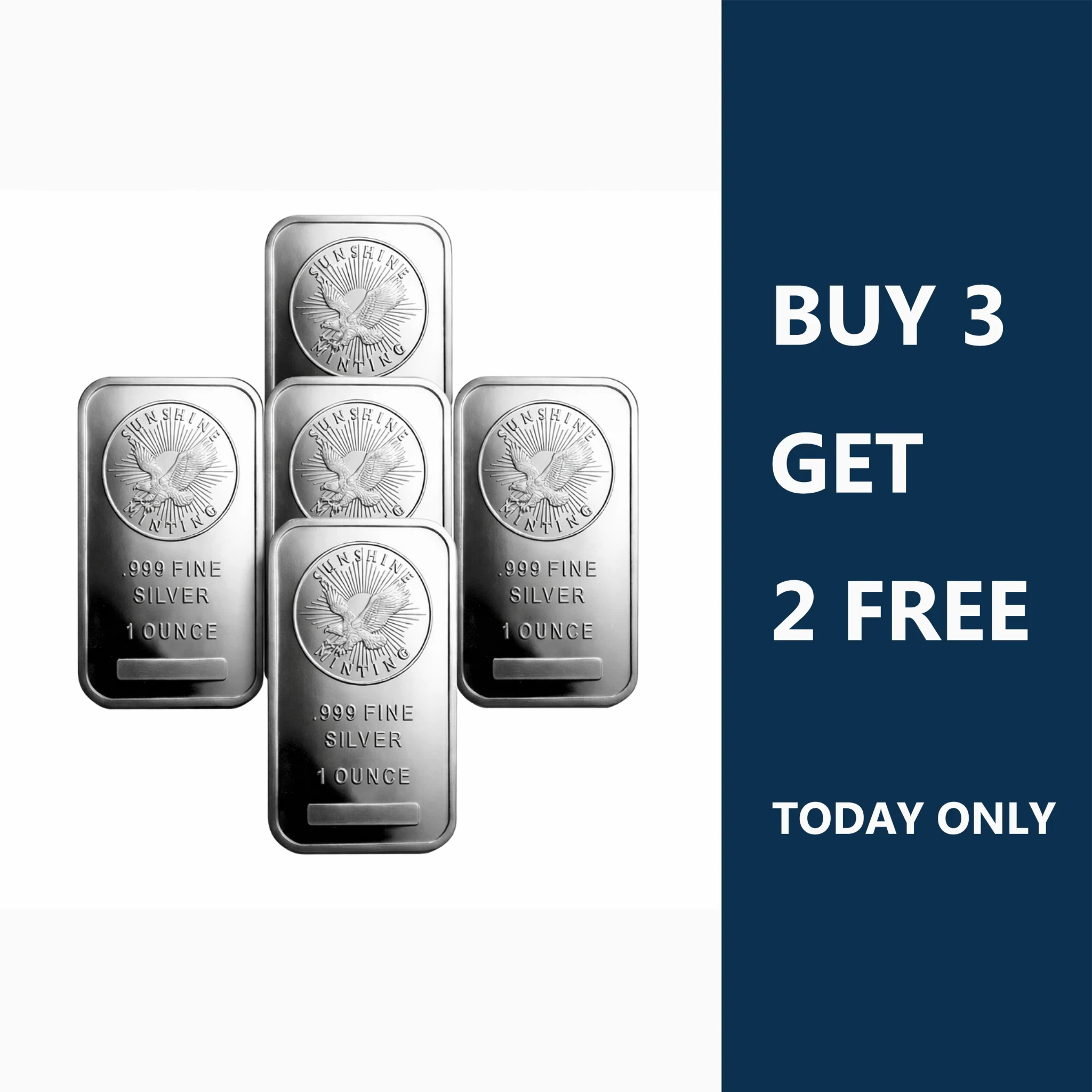 Last Day 60% OFF🔥1 oz Sunshine Minting Silver Bar