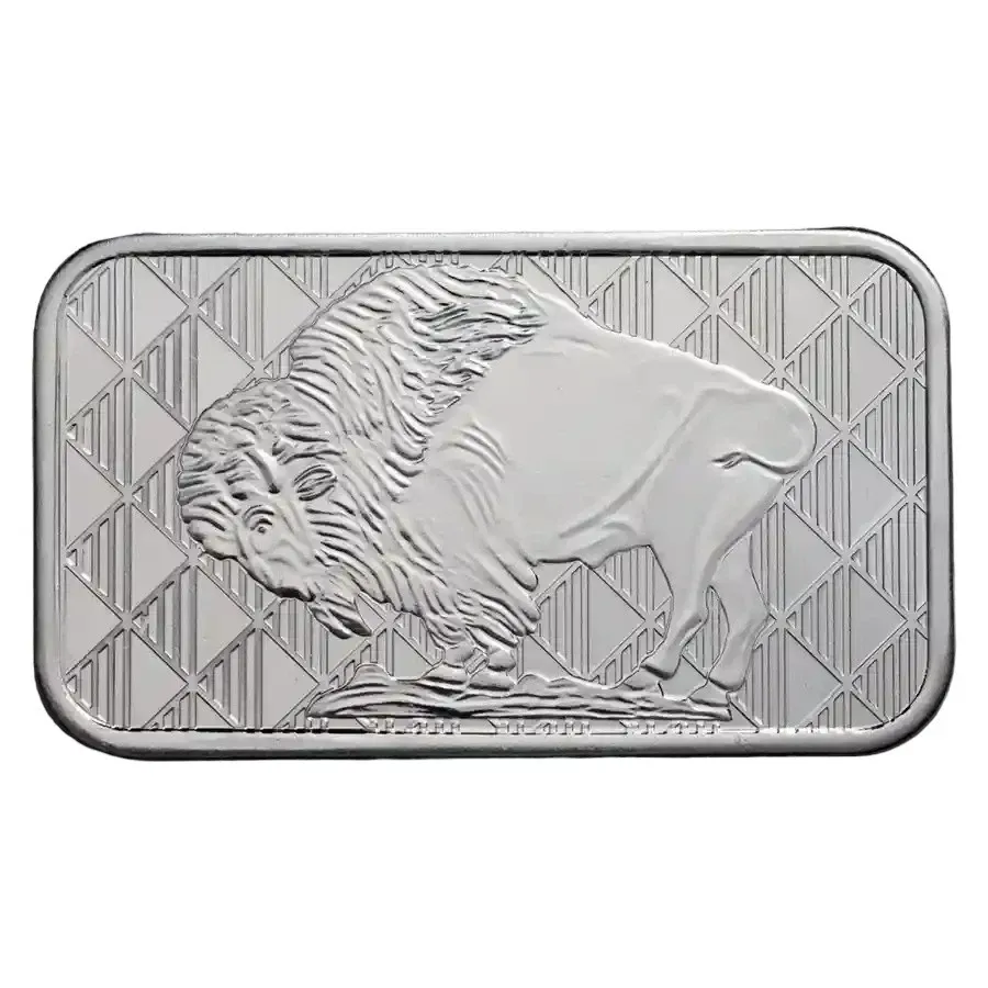 🔥Last Day Promotion 60% OFF🔥1 oz Silver Buffalo Design Bar .999 Fine Silver