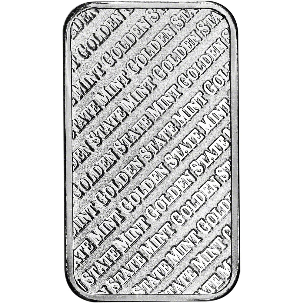 1 oz. Golden State Mint Silver Bar .999 Fine