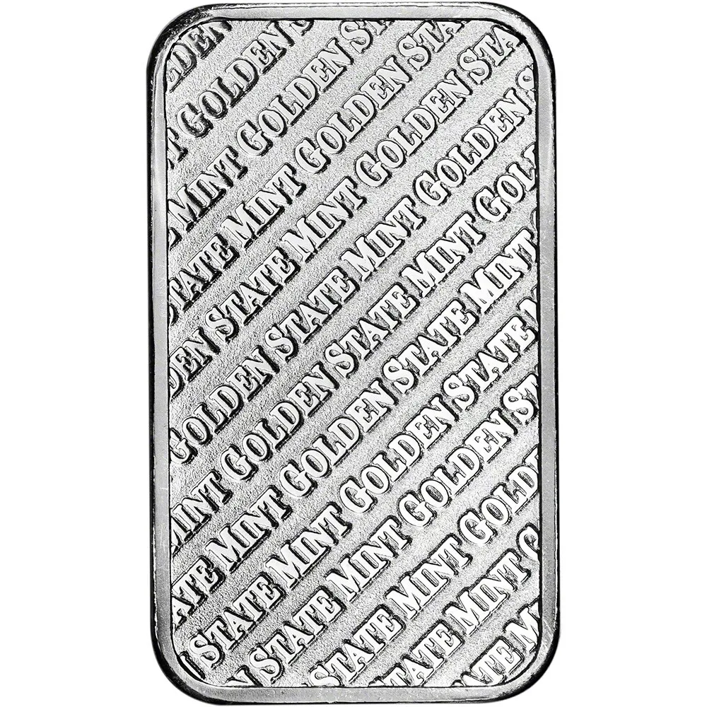1 oz. Golden State Mint Silver Bar .999 Fine