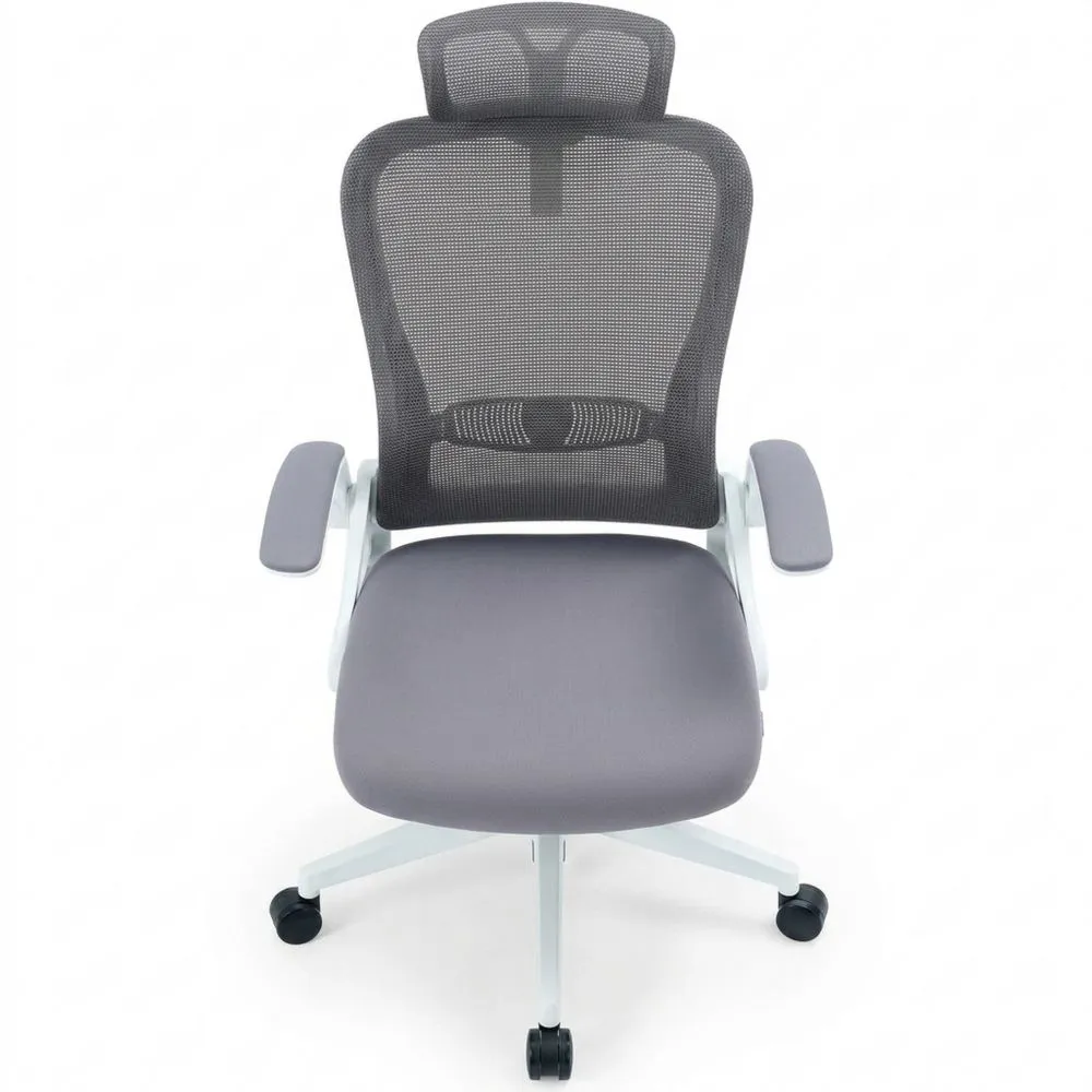 Escritorio Clásico de Metal y Nylon en Gris