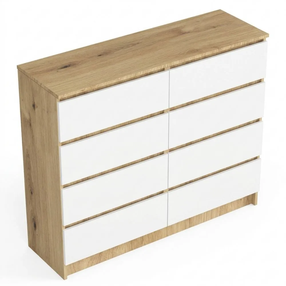 Cómoda grande con cajones, armario práctico y resistente, ideal para ahorrar espacio