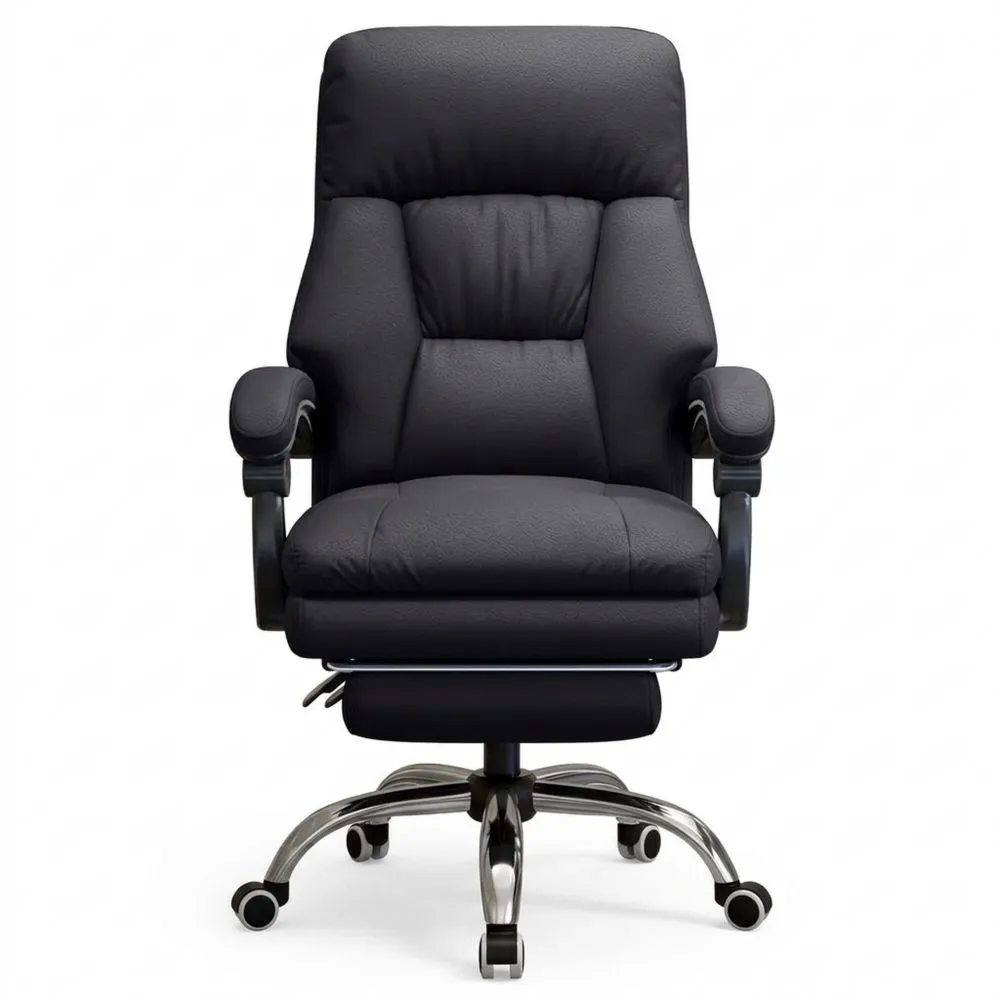 Silla de Oficina con Reposapiés, Ergonomía de Respaldo Alto