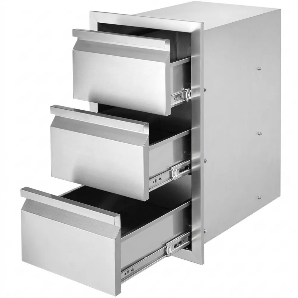 Cajón de Acero Inoxidable para Cocina 49 x 37.5 x 66.5 cm